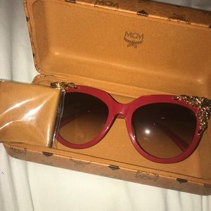 MCM 638S Rouge Sunglasses (Red & Gold)